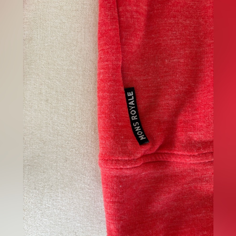 Mons Royale Covert lite 1/2 zip merino sweater XS - Picture 4 of 10
